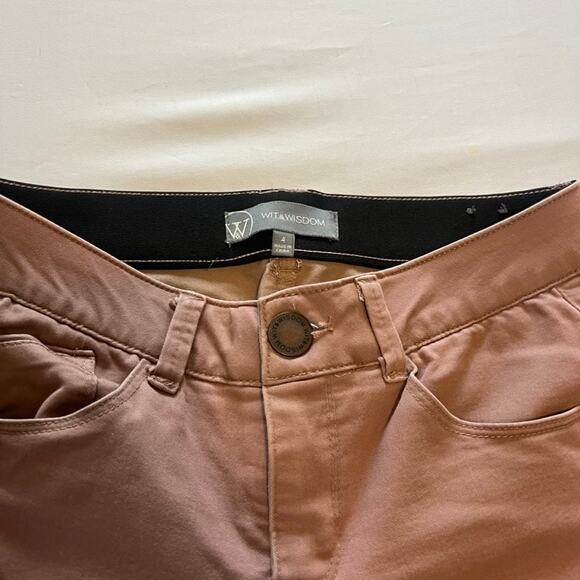 Wit & Wisdom Ab-solution Stretch Twill Skinny Pants light pink 4 - Picture 3 of 10